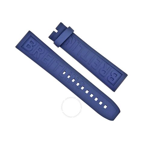 breitling blue rubber strap|breitling 20mm tang rubber strap.